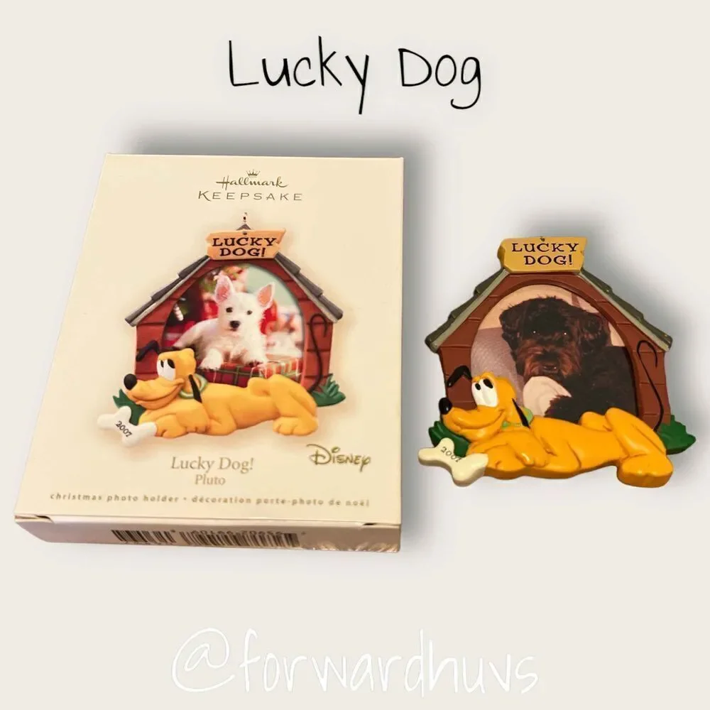 Bundle 3 for $15 [2007] Lucky Dog Pluto Photo Holder - Disney Hallmark Ornament